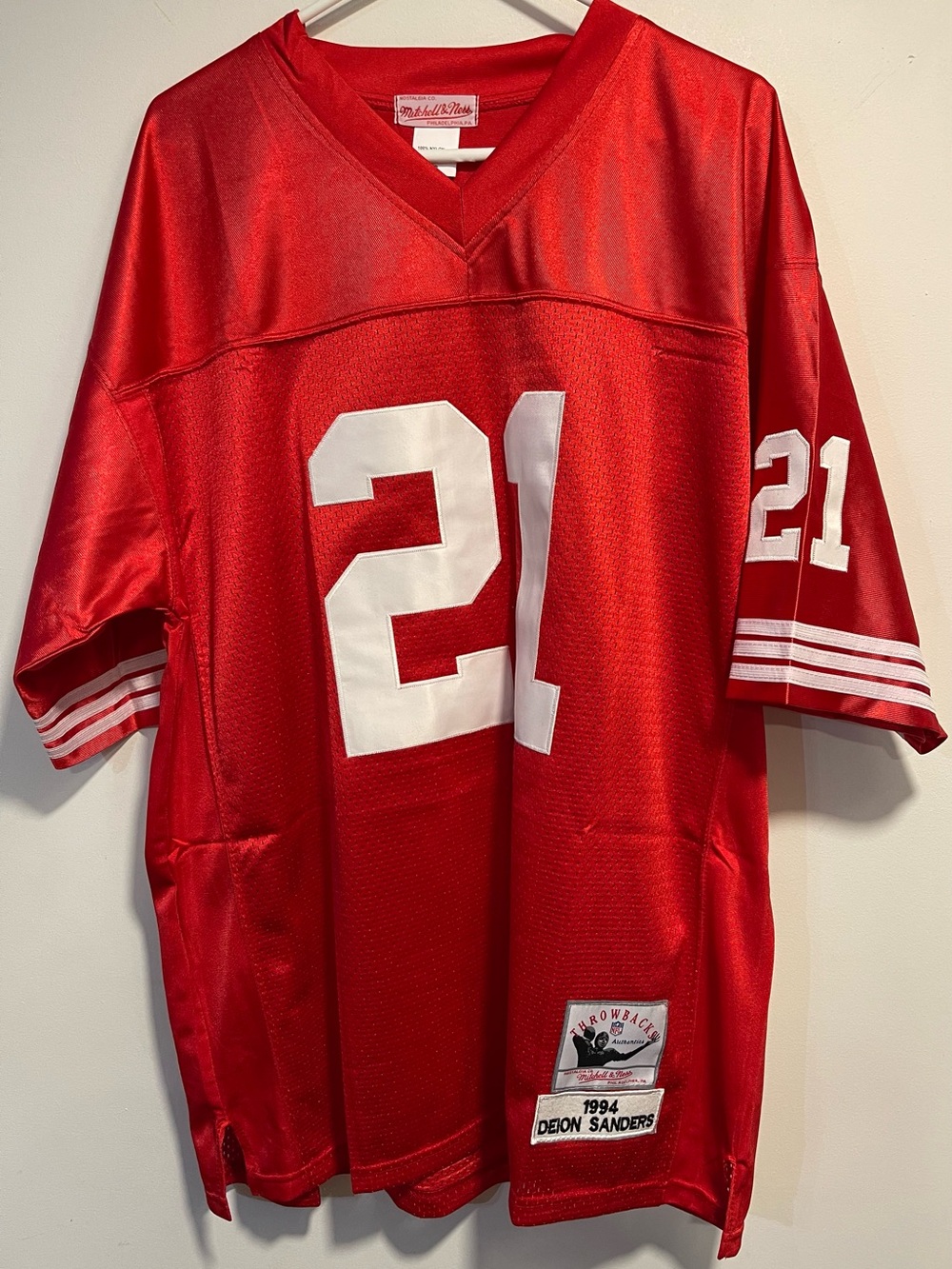 Deion Sanders 49ers NFL ThrowBack Jersey